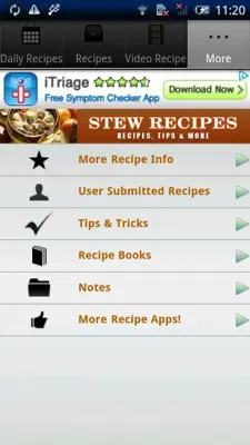 Stew Recipes android App screenshot 0