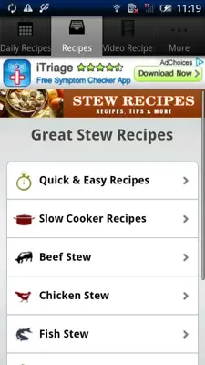 Stew Recipes android App screenshot 2